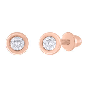 Pendientes de gota de oro Premium con diseño sólido de diamante de moda perfecto aniversario compromiso regalo de boda pendientes de tuerca de moda - Product Image 1