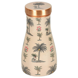 Pot de bouteille d'eau en cuivre pur fait à la main vintage avec une incroyable carafe de chevet imprimée en émail pour l'eau potable au prix du marché - Product Image 5