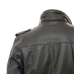 2025 veste d'hiver pour hommes personnalisée de haute qualité 100% en cuir véritable Style High Street couleurs assorties imperméable respirant - Product Image 4