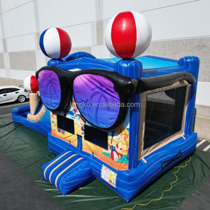 Castillo Inflable con Tobogán para <span class=keywords><strong>Playa</strong></span>, en Oferta, Equipo de <span class=keywords><strong>Alquiler</strong></span> para Fiestas, Hupfburg para Fiestas Infantiles - Product Image 2