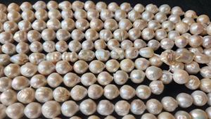 Perlas Cultivadas Redondas Lisas Blancas Naturales Sin Tratar de Primera Calidad de 8 mm, Hebras de Perlas Sueltas para la Fabricación de Joyas de Bricolaje - Product Image 5