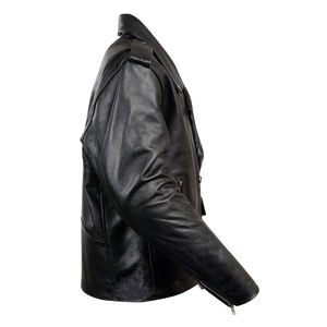 Blouson de moto en cuir OEM personnalisé unisexe coupe-vent de grande taille de haute qualité vente en gros - Product Image 5