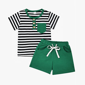 Ensembles de vêtements pour enfants garçons, ensemble de vêtements pour enfants, nouvelle tendance en gros ensembles de vêtements pour garçons en coton imprimé pour enfants d'été - Product Image 6