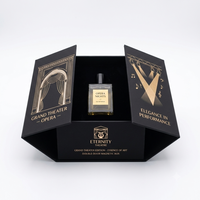 Flacons de parfum bleus personnalisés, flacon de parfum en verre et cuir, bouchon de flacon de parfum, 30 ml, 50 ml, 100 ml, flacon de parfum de luxe et boîte