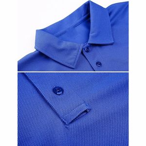 Camisetas Polo de hombre de poliéster al por mayor, logotipo personalizado, diseño liso con excelente visibilidad - Product Image 2