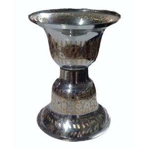 High Quality Vintage Pure Brass Spitting Bowl With Nickel Finished <b>For</b> Decoration Purpose Arabic Peekdaan <b>Decorative</b> <b>Item</b> - Product Image 1