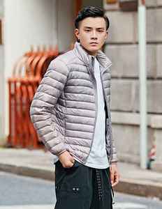 Otoño Invierno Premium hombres cálido Casual chaqueta personalizada frente con capucha cuello alto cierre de cremallera impermeable largo a prueba de viento - Product Image 4