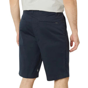 Chino Stretch moderne pour hommes Dark Navy Short décontracté fermeture à cordon respirant coton taille moyenne motif solide - Product Image 3