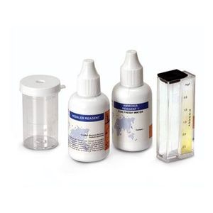 Kit de détermination de l'azote ammoniacal pour aquariums d'eau douce, méthode colorimétrique de Nessler, plage 0,0-2,5 mg/L environ. 25 Tests - Product Image 1