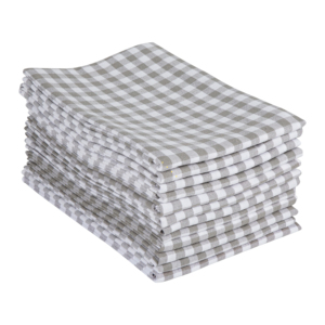 ผ้าไมโครไฟเบอร์สีเทาผ้าฝ้าย100% ลายตารางลายกอล์ฟแห้งเร็วแบบยั่งยืนสำหรับใช้ในบ้าน - Product Image 1