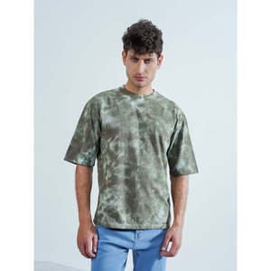 Camiseta GIONA de Corte Regular, Diseño Sólido, Transpirable, Ligera, Etiqueta Personalizada, Tejido de Algodón/Fibra de Bambú, Largo Extendido - Product Image 2