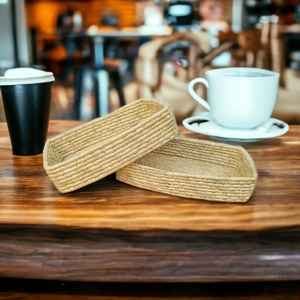 En gros Rectangle Présentoir Organisateur Tissé Moonj Herbe Panier Naturel Pour Magasin Pain Restauration Article Panier De Fruits En Osier - Product Image 5