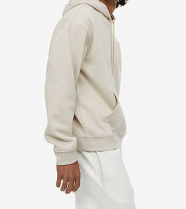 Sudadera con Capucha para Hombre, OEM/ODM, 100% Algodón Fleece, 580g, Logotipo Bordado Personalizado, Resistente al Viento, Ecológica, Estilo Holgado con Hombros Caídos - Product Image 2