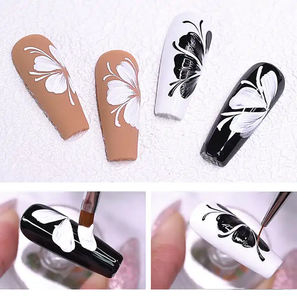 สีเจลทาเล็บ Hema Tpo Free Nail Gel Color OEM ปราศจากการทดลองกับสัตว์ คอลเลคชั่นเจลขัดเงาแบบเต็มสี ล้างออกได้ ติดทนนาน ยูวีเจล 8 มล. - Product Image 5