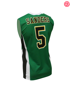 Uniforme de basket-ball personnalisé à manches courtes respirant avec un design et des broderies à la mode - Product Image 5