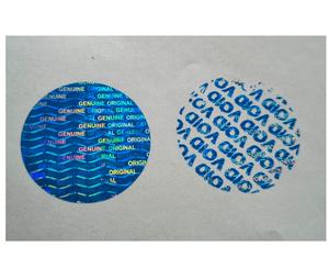 Meilleures ventes d'étiquettes adhésives en papier holographique rouge de luxe personnalisées pour l'emballage et la protection de la marque - Product Image 3