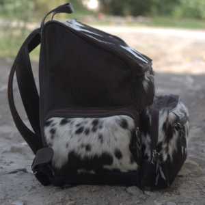 Sac à dos en cuir de vachette pratique pour un usage quotidien - Product Image 1