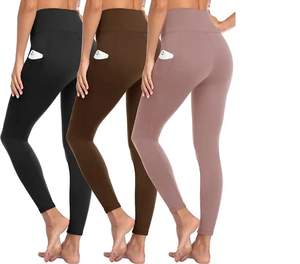 Leggings doux au beurre femmes taille haute sans couture pantalons de yoga résistant aux squats respirant extensible entraînement vêtements de sport approvisionnement en vrac - Product Image 3