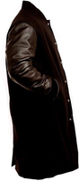 Nouvelles vestes longues Varsity Letterman Turn Down Shoulder Baseball College Jacket Pakistan Fabrication Prix avec cuir véritable