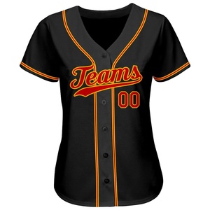 2025 nueva llegada camiseta de béisbol personalizada con cuello en V estilo sublimado de talla grande camiseta de béisbol transpirable de secado rápido - Product Image 1