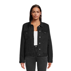 Veste en jean grande taille pour femmes Saison d'hiver Veste en jean délavée décontractée de qualité supérieure personnalisée - Product Image 5