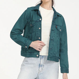 ¡Novedad de 2025! Chaquetas vaqueras elegantes de Hip Hop personalizadas al por mayor para hombres y mujeres en chaqueta vaquera de estilo único - Product Image 3