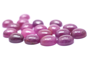 Pierre précieuse en vrac de rubis naturel de qualité AAA 5.45 Cts 11X9mm Cabochons ovales calibrés rouge rosé différentes tailles disponibles - Product Image 3