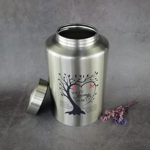 220 Lbs <b>Large</b> <b>Urns</b> for Adult Male Female Ashes Decorative Cremation <b>Urn</b> for Human Ashes Always with You Silver Custom Size - Product Image 4