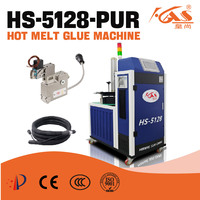 Système d'application automatique de colle thermofusible haute précision HS-5128 pour la production de couches, de produits sanitaires et de non-tissés en caisses en bois