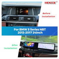 MEKEDE Écran tactile 24 pouces Système Android Car-play Autoradio pour BWM Série 5 F10 CIC NBT Prise en charge de la fonction 360