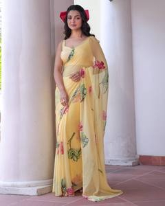 Dernier Banarasi Soft Silk Modal Saree pour les fêtes de mariage d'hiver Festivals Style sud de l'Inde Prix de gros direct du fournisseur - Product Image 1