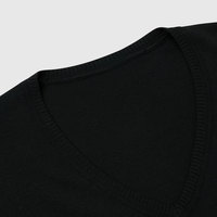Top tendance femmes col en v chandails pull uni teint femmes col en v chandails
