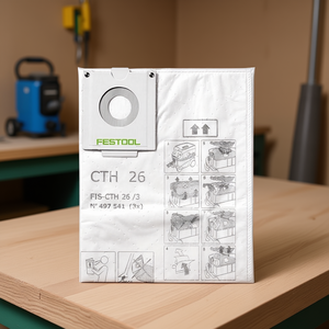 ถุงกรองนิรภัย Festool 3 ชิ้น รุ่น FIS-CTH 26-48 เพื่อเพิ่มประสิทธิภาพการทำงาน - Product Image 3