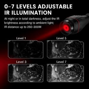 Monokular NV4300 penglihatan malam, perangkat penglihatan malam Digital genggam dengan tombol lampu latar kamera penglihatan malam untuk berkemah - Product Image 3