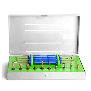 Kit de levage de sinus d'approche latérale et de crête d'implant dentaire de qualité supérieure en acier inoxydable avec bouchons de fraises diamantées revêtus de titane - Product Image 2