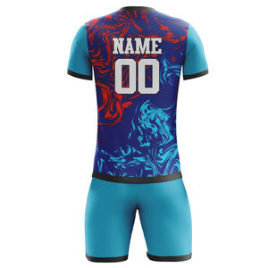 Maillot de football personnalisé en polyester respirant pour hommes, ensemble maillot et short, uniforme de football par sublimation - Product Image 4