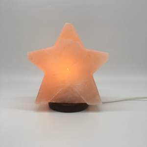 USB Carved <b>Star</b> Shape Pink Himalayan Salt <b>Lamp</b> Eco-Friendly Home Decoration Nautical and Love Style for Christmas - Product Image 2