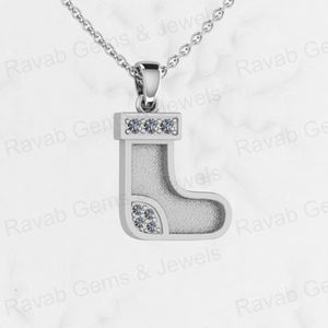 Colgante de zapato de comando de Plata de Ley 925, collar de montaje semi de 14x22mm, hallazgos de joyería con ajuste de cenizas de resina - Product Image 4