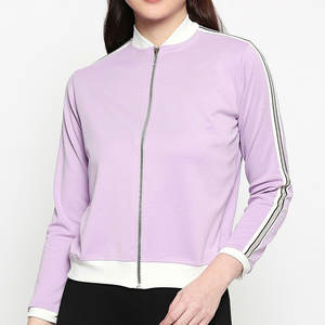 Blouson d'aviateur d'hiver rembourré à fermeture éclair élégant pour femmes avec logo personnalisé Blouson d'aviateur personnalisé - Product Image 1