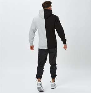Sweats à capuche pour hommes, hiver, uni, deux couleurs, teint, 340 g/m², polaire en coton épais, brodé, surdimensionné, écologique - Product Image 3