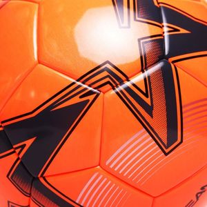 Pallone da calcio fluorescente da allenamento in PVC arancione con pannelli cuciti a macchina per trapani giovanili o pratica ad alta visibilità - Product Image 4