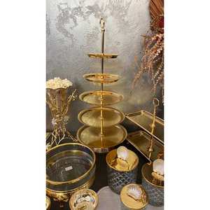 แท่นวางเค้กโลหะงานทำมือสำหรับตกแต่งเค้กวันเกิดอุปกรณ์ทำเค้กตามสั่ง - Product Image 6