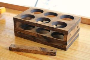 ชั้นวางแก้วคุณภาพเยี่ยมทันสมัย ชั้นวางแก้วไม้พร้อมขนาดและรูปทรงที่ปรับแต่งได้สำหรับใช้ในครัว ขายส่ง - Product Image 3