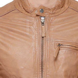 Veste en cuir décontractée pour homme, robuste, pour l'hiver, avec fermeture éclair sur le devant, réversible et légère, idéale pour les voyages et les sorties en soirée - Product Image 5