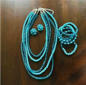 Collar de cuentas para mujer, fábrica de cuentas, venta al por mayor, accesorios de boda, disfraz, collar de cuentas colorido multijugador antiguo - Product Image 3