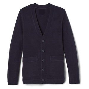 Cardigan thermique à col en V avec doublure isolée, confortable et doux, adapté aux vêtements de travail et aux vêtements décontractés pour climat froid - Product Image 1