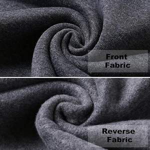 Ensemble de survêtement de sport 2 pièces personnalisé pour hommes grande taille pantalons de survêtement à capuche et joggings 100% coton avec fermeture éclair pour l'hiver - Product Image 5