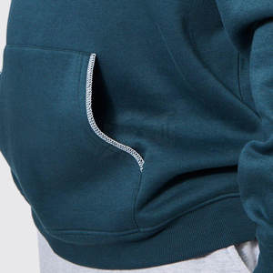 Sudaderas con capucha en relieve para hombre de alta calidad, ropa de invierno transpirable de secado rápido, Impresión de logotipo personalizado, patrón sólido, técnica teñida lisa - Product Image 5