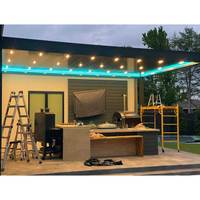 Sistema de Pérgola Bioclimática Ajustable, Moderna, Ecológica e Impermeable, con Estructura de Aluminio con Recubrimiento en Polvo para Exteriores