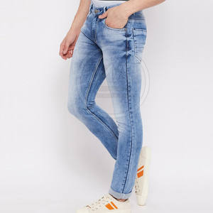 Nuevo estilo Uso al aire libre Hombres Jeans Pantalones Mejor calidad Diseño de logotipo personalizado Color sólido Jeans Pantalones para hombres - Product Image 3